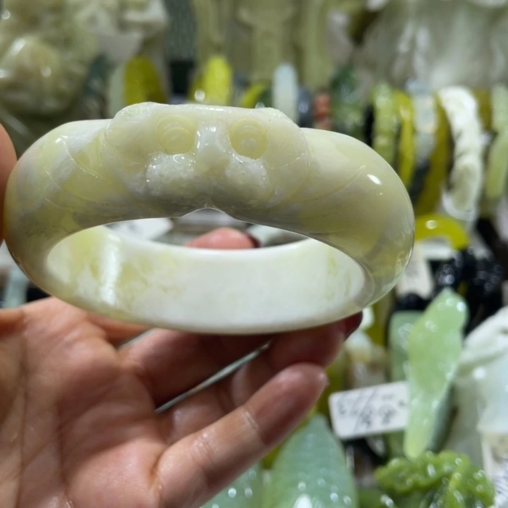 岫玉未镶嵌手镯61.62