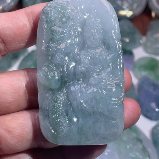 翡翠未镶嵌吊坠(不含链)