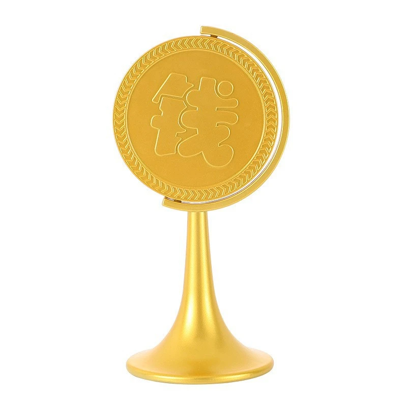 转大钱桌面摆件赚大钱创意解压玩具惯性旋转陀螺金币新年有趣礼物