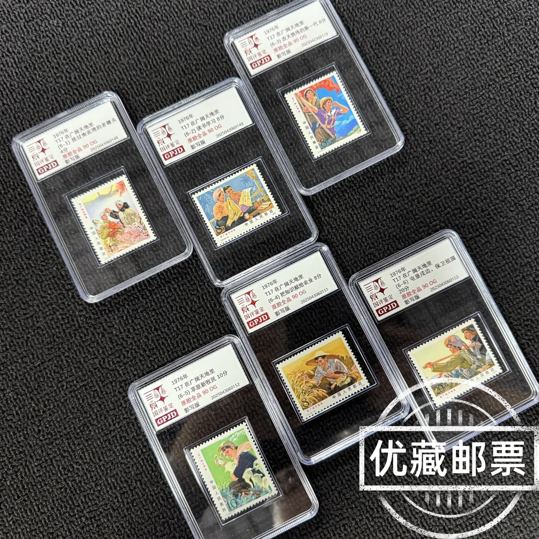T17 在广阔天地里邮票 原胶全品 90OG 小盒