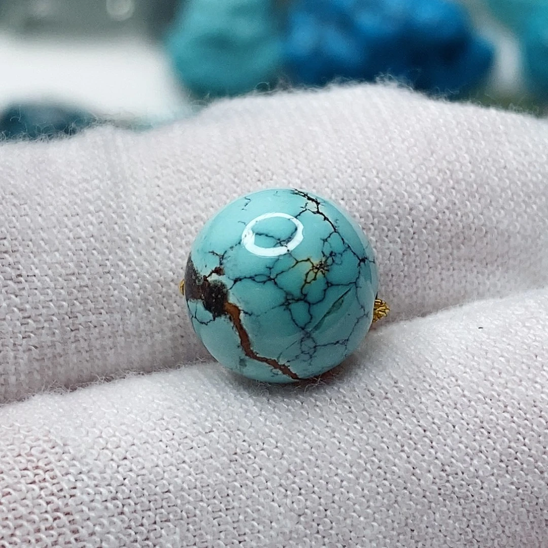 绿松石未镶嵌天然原矿 地大质检