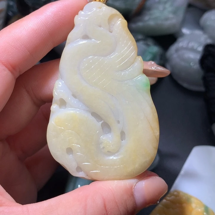 翡翠未镶嵌颈饰保真天然A货翡翠