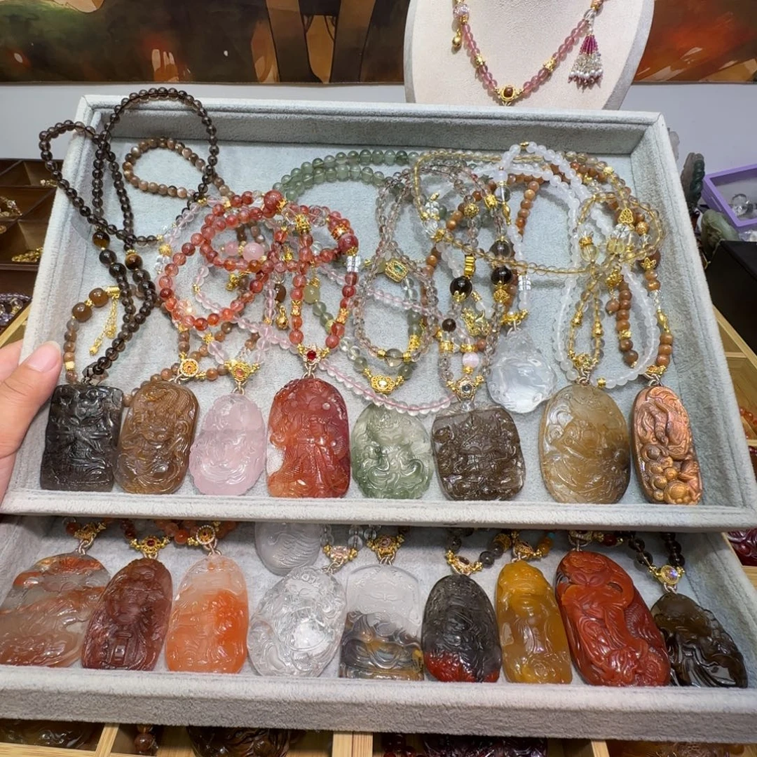 水晶颈饰未镶嵌九尾狐