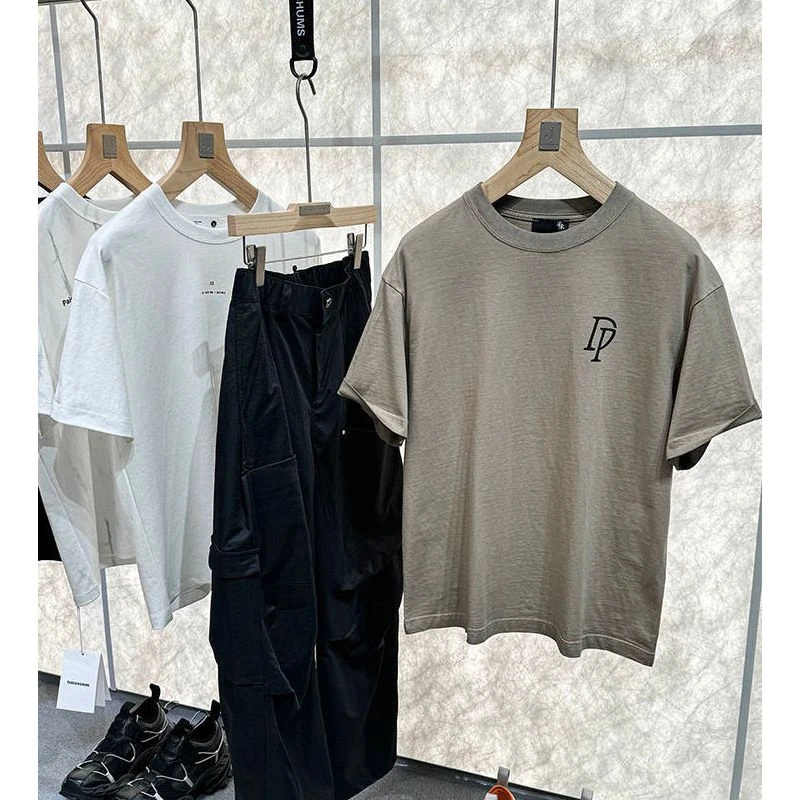 重磅水洗做旧！UUS一哥【半末】王簰大福利！男士宽松短袖T恤8568