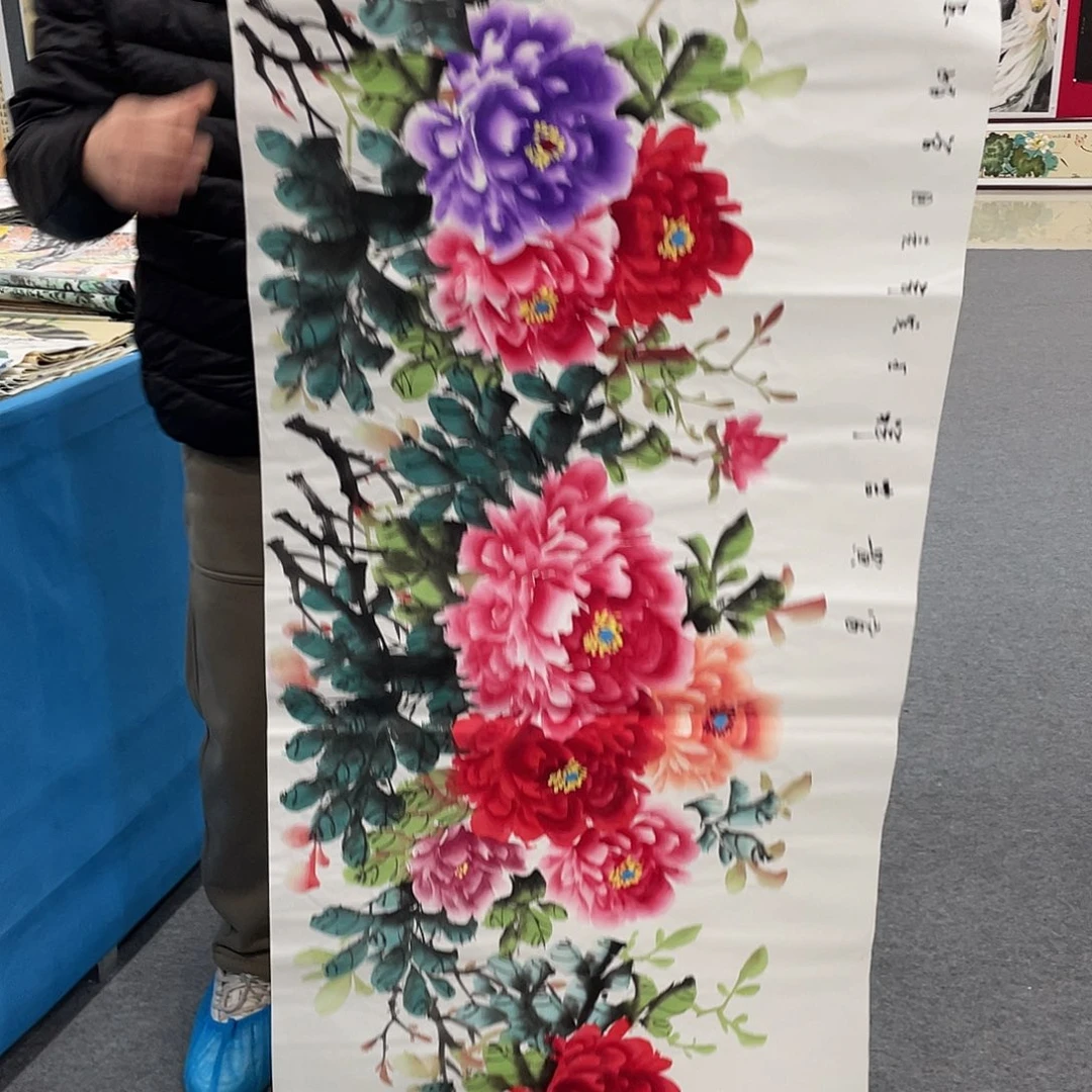 国画今天上午国画作品展示