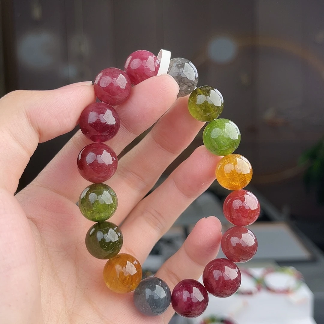 幽***兰碧玺 13mm碧玺未镶嵌