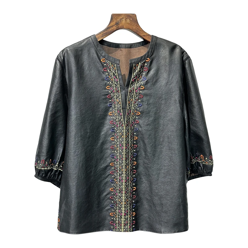 重绣上衣新中式短款国风女装WBS25024