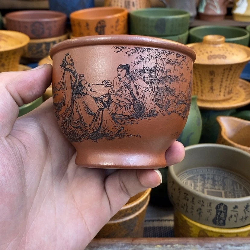 【闪购商品】紫砂杯子宜兴全手工紫砂杯