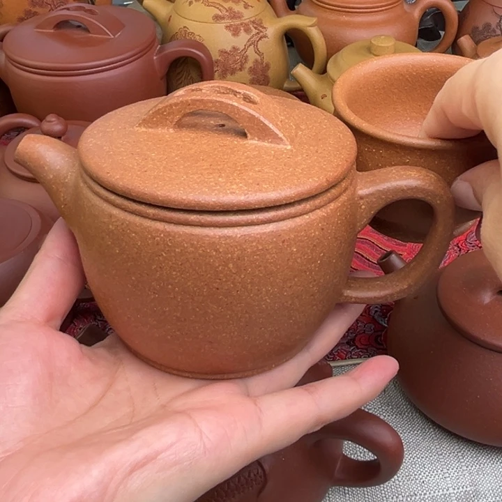 茶壶紫砂原矿黄降坡20目汉瓦精工半手280c