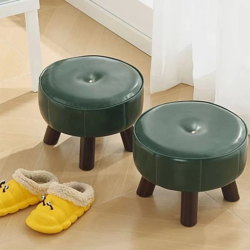 凳子面包凳小凳子四叶草凳子实木矮凳可爱小凳子换鞋凳胡桃木凳子