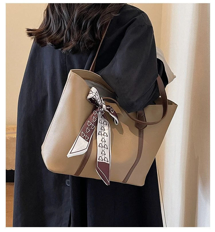 手提妈妈马鞍包黑色腋下包尼龙新款复古大容量时尚百搭高档斜挎包