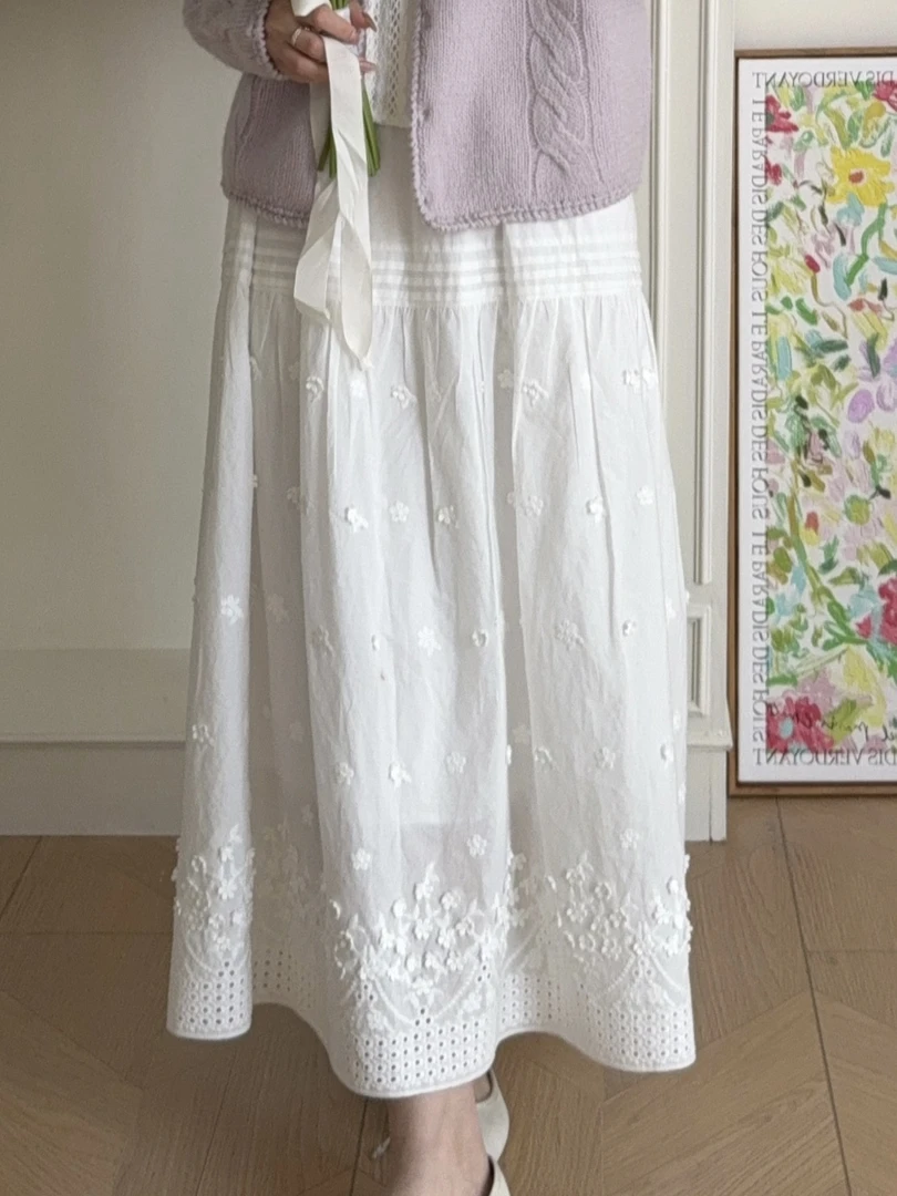 「芋米·早春白茶」2025春季新款半裙