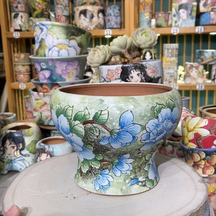 红陶景德镇艺术手绘作品