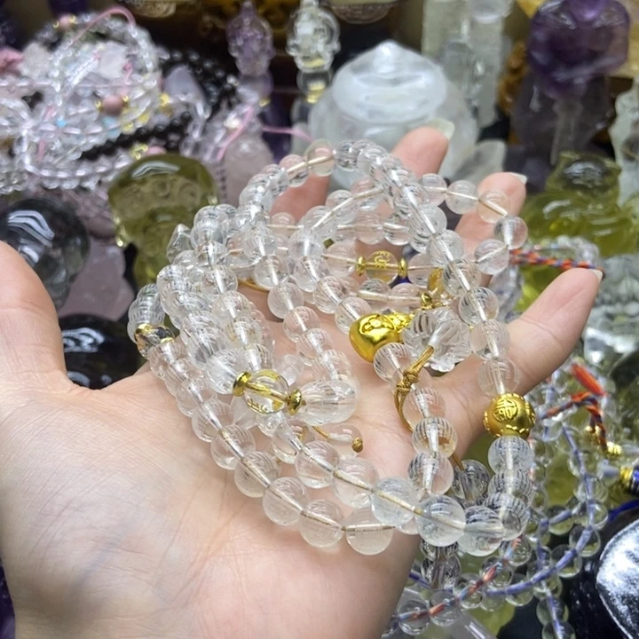合金珠宝半成品水晶灰***铁摆件