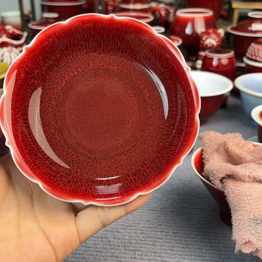 景德镇陶瓷红马坊杯垫