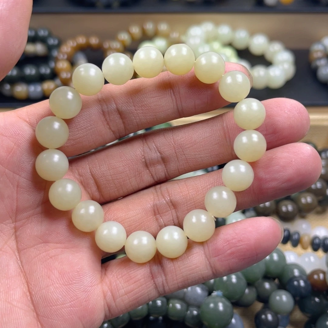 和田玉手串未镶嵌林*哥