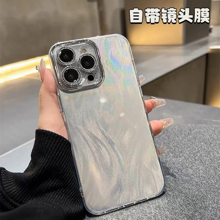 适用苹果16PROMAX手机壳14简约iPhone15防摔17个性超薄散热羽纱壳