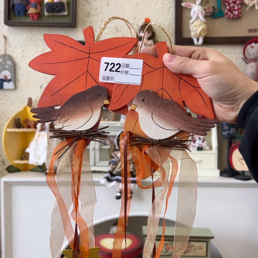 木默认微瑕！外贸样品摆件挂件722