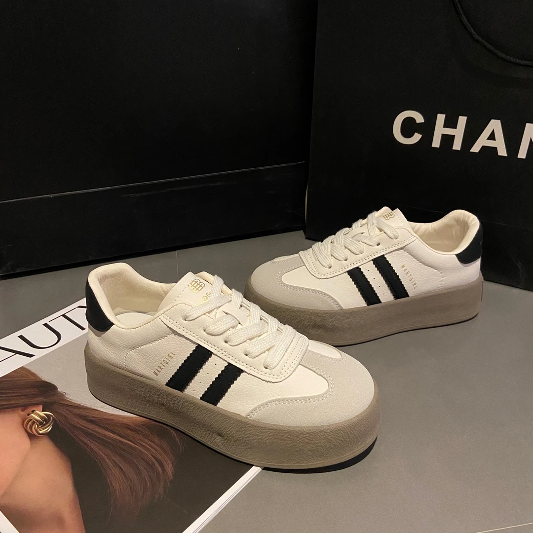 【现货现发】德训鞋真皮女鞋两穿小白鞋女春夏软底软面休闲网红鞋