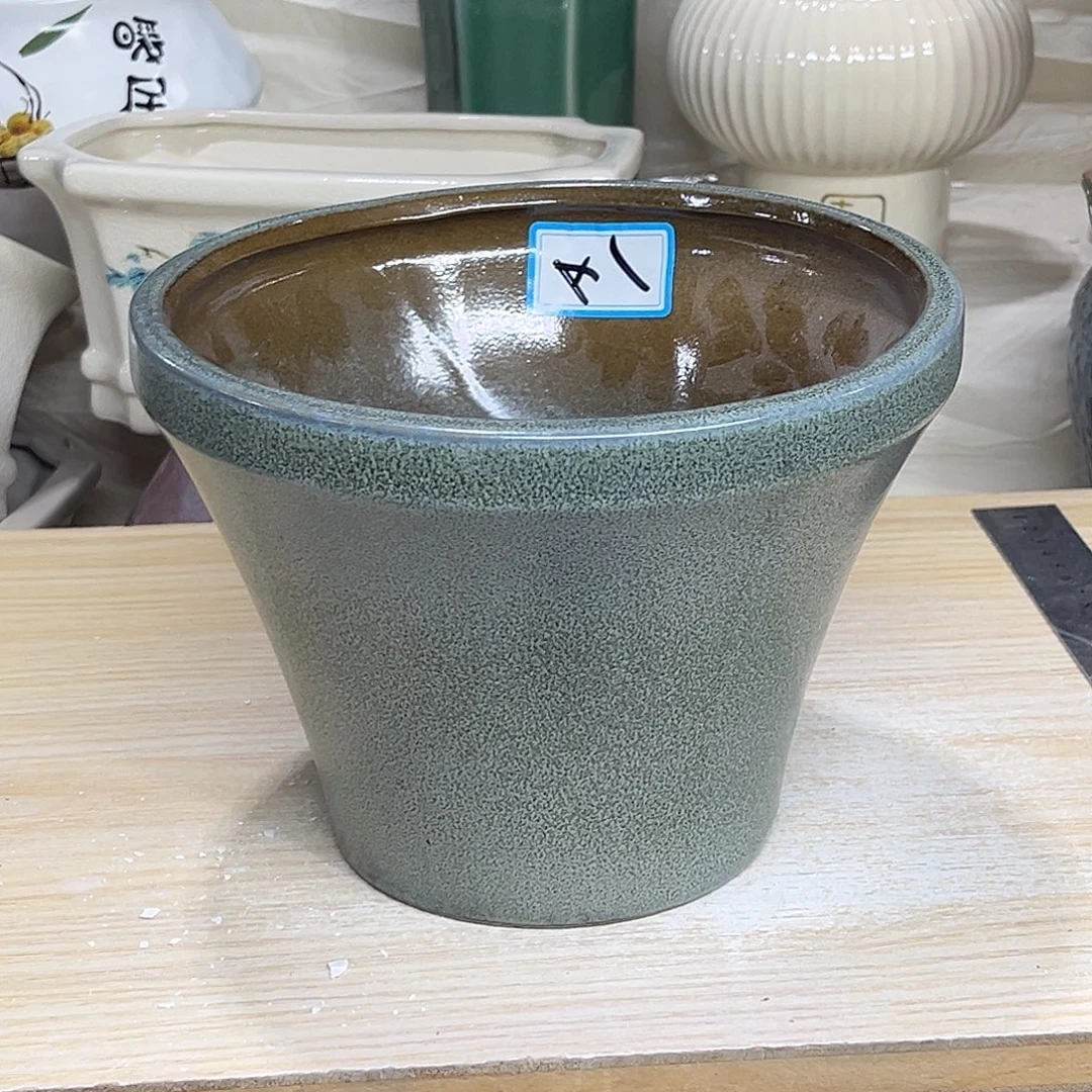 陶瓷绿植多肉微瑕花盆口径19*14