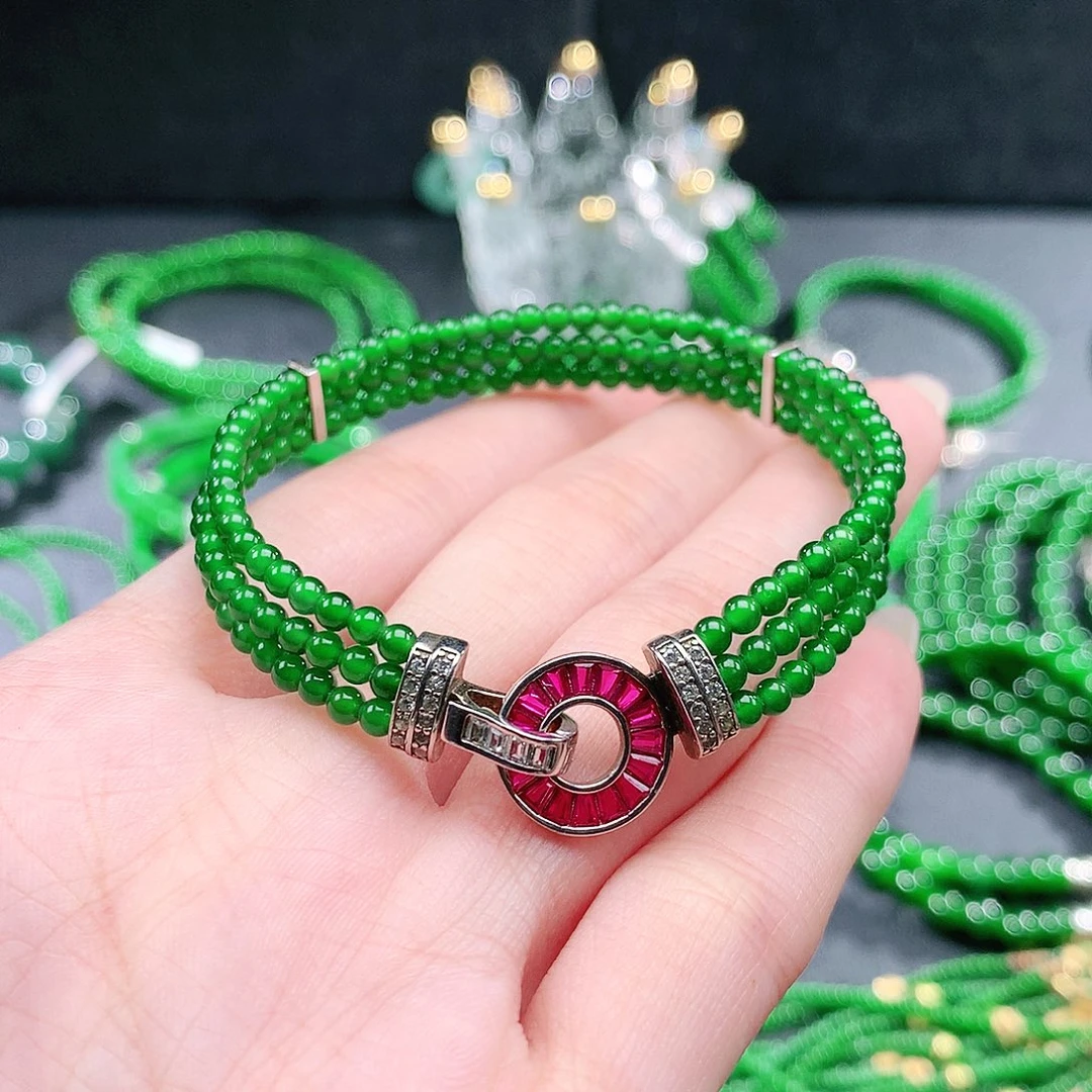 翡翠未镶嵌手链手链