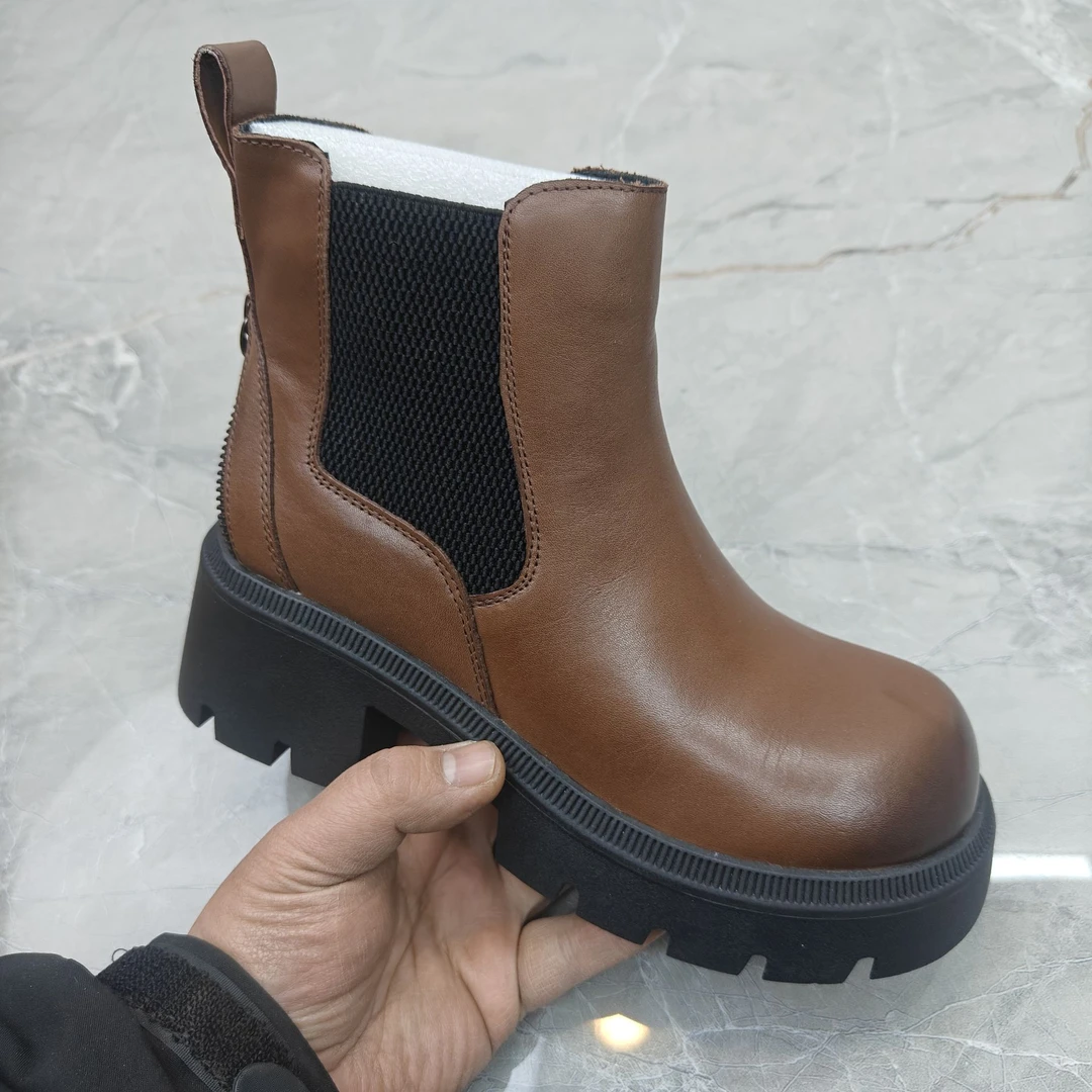 d  (孤品)  36码粗跟女靴(牛皮)34387-6719