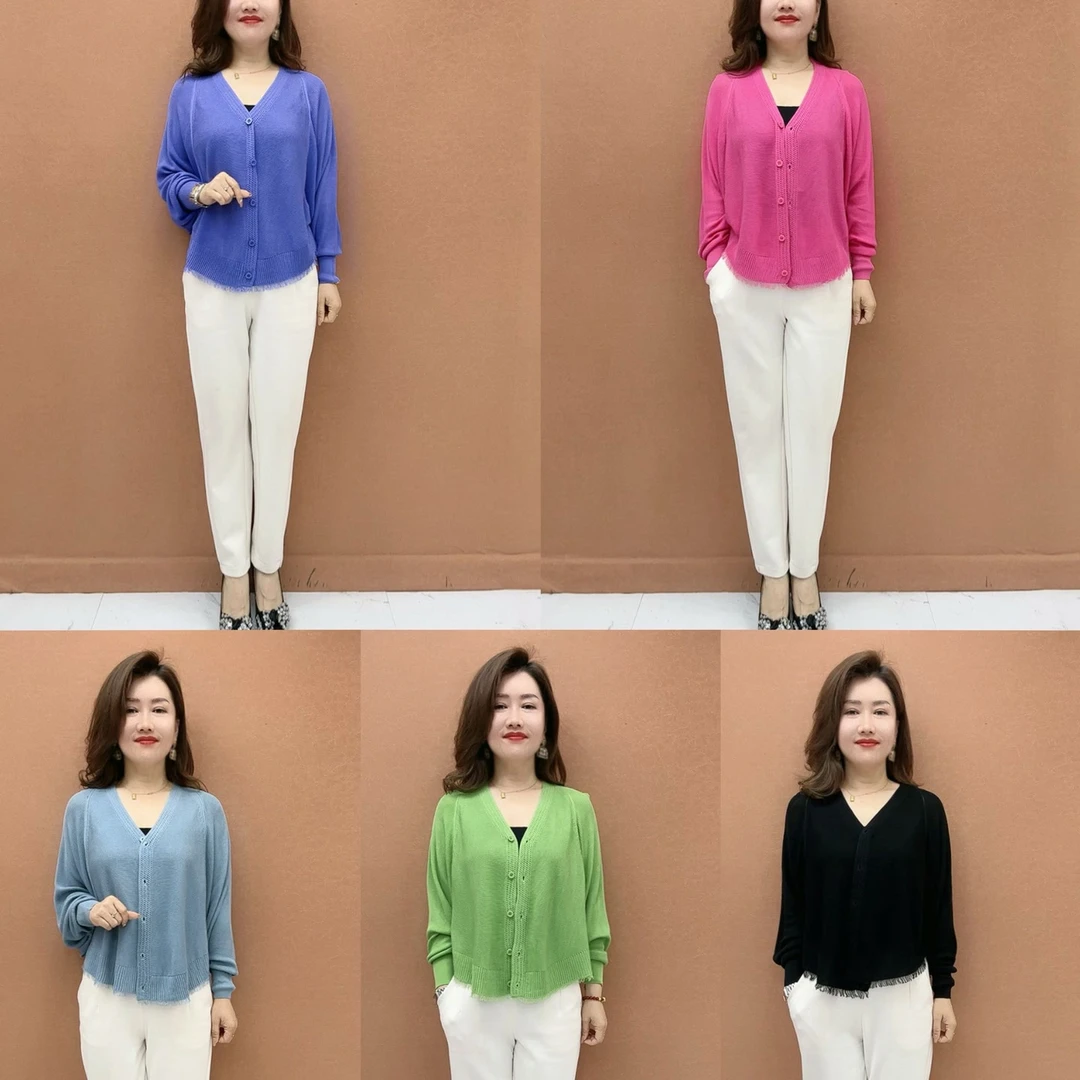 SZ时尚简约宽松百搭流苏气质开衫外套