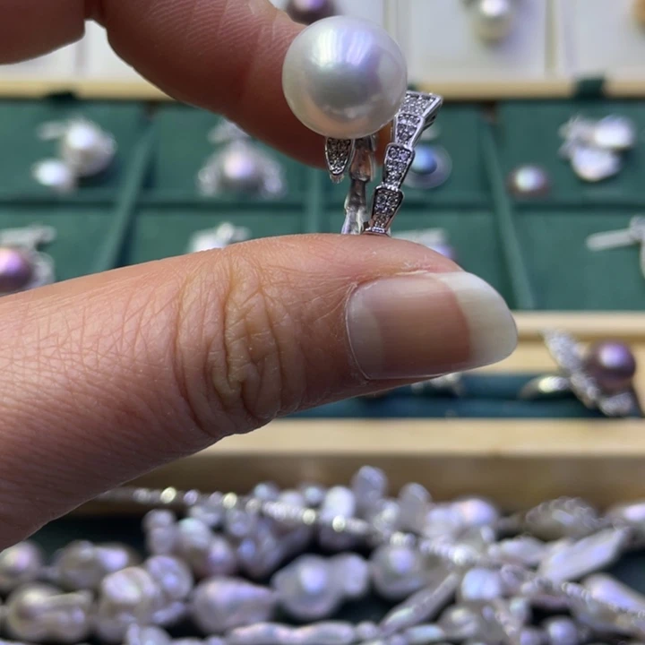 淡水珍珠戒指合金