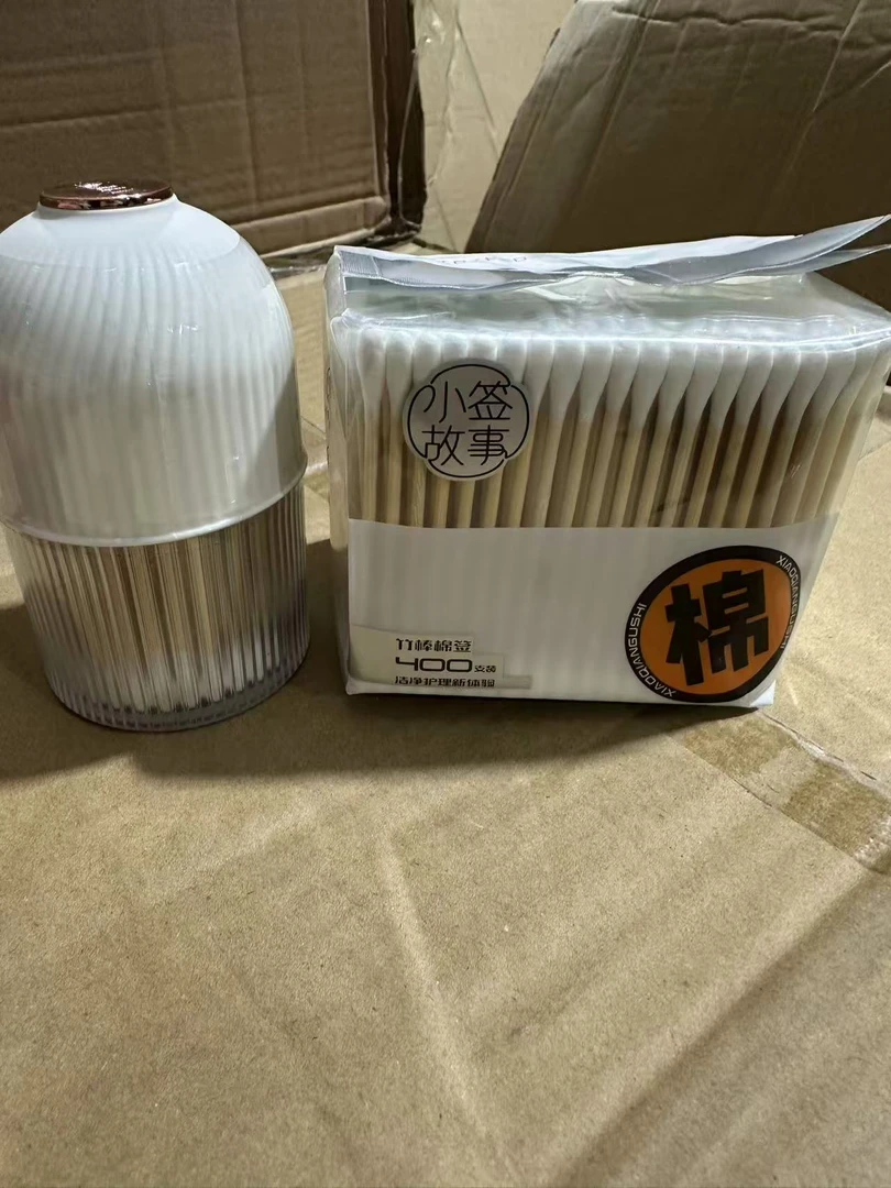 (500只)100只罐装+400只袋装小签故事高品质棉签