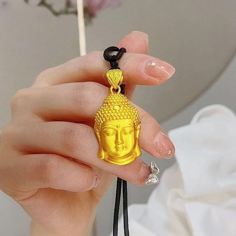 吊坠足银 足银吊坠 佛头吊坠 经典百搭-热销款