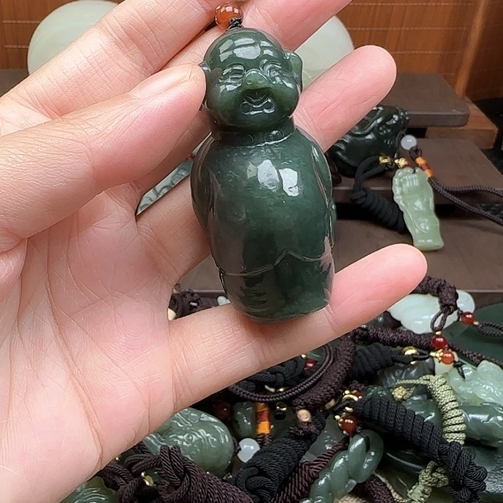 和田玉未镶嵌吊坠(不含链)