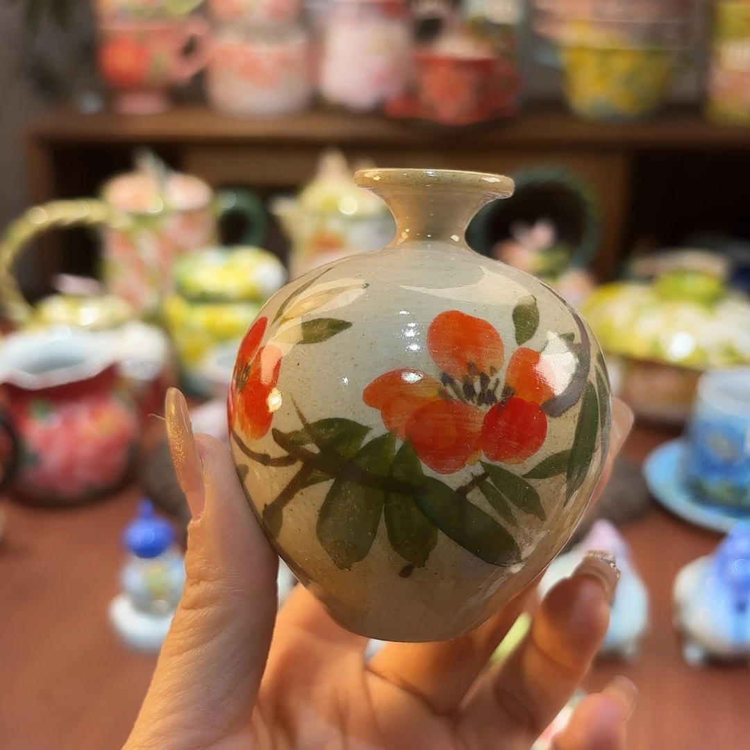 景德镇手绘高温釉下彩陶瓷茶具