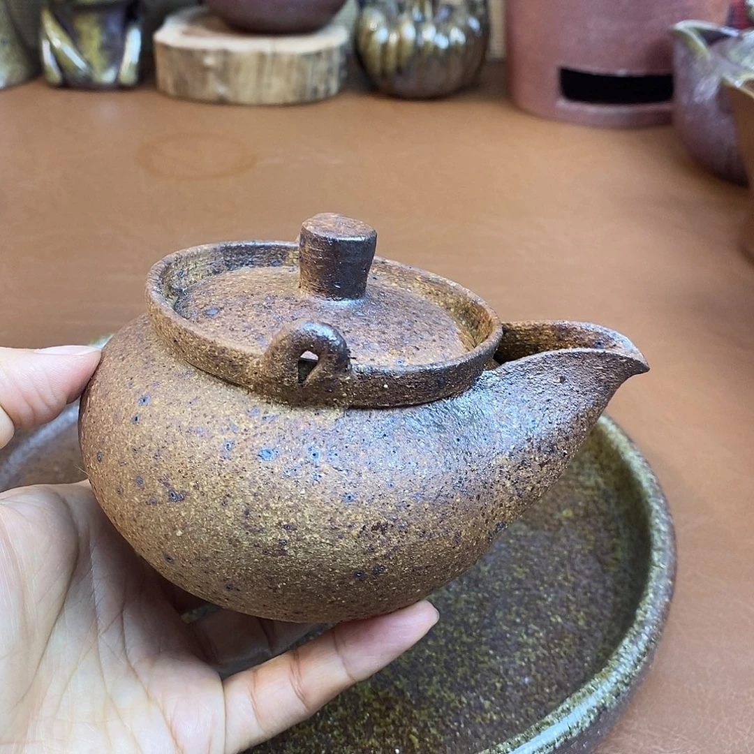 壶柴烧粗陶宝瓶一物一拍240