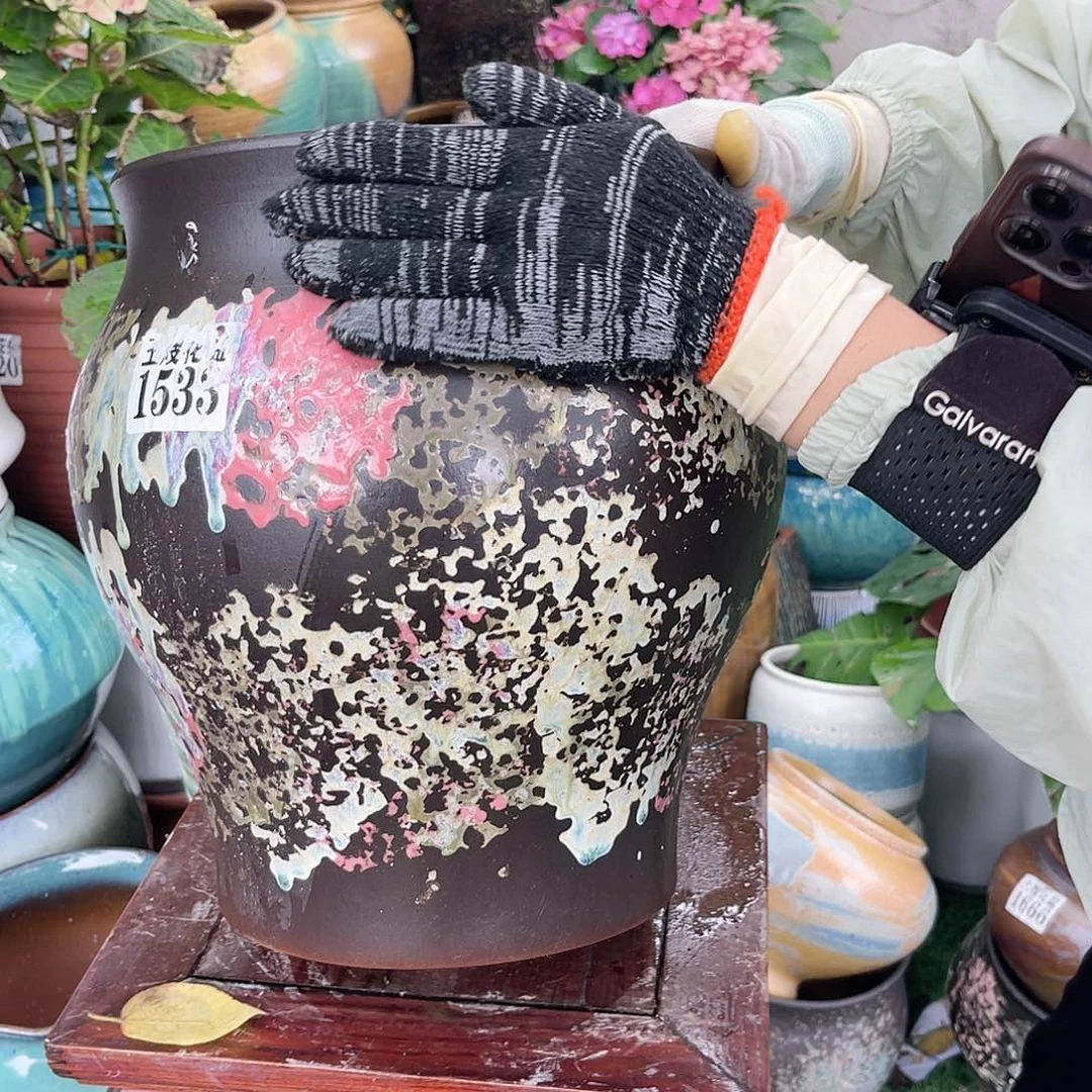 紫砂花盆王嫂花盆0609-1533高32口25