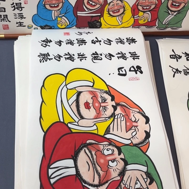 国画纯手绘禅意画作品