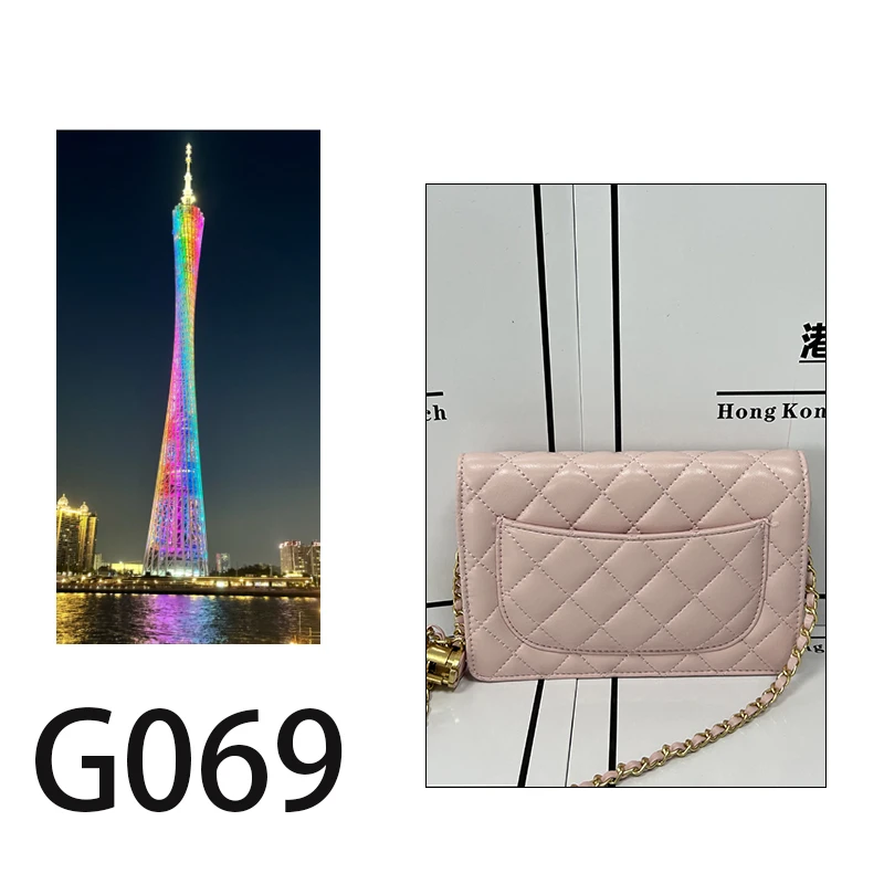 【G069】简约风单肩款一体式斜挎包漆皮小香风链条包