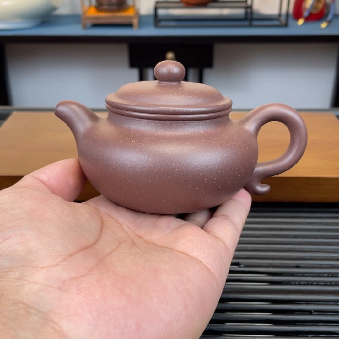 茶壶紫砂底槽青仿古220cc