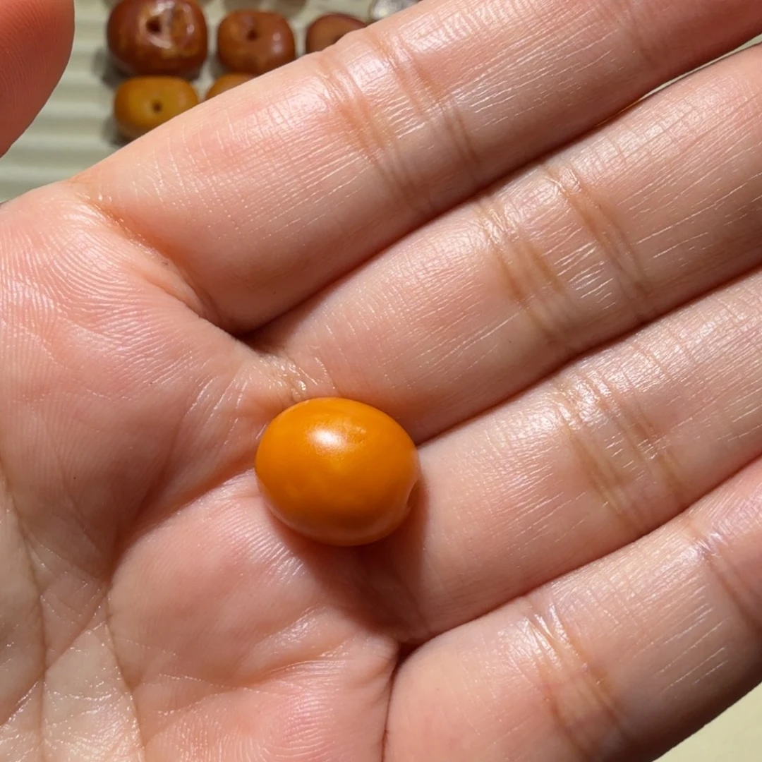 琥珀颈饰未镶嵌欧洲老蜜蜡枣珠