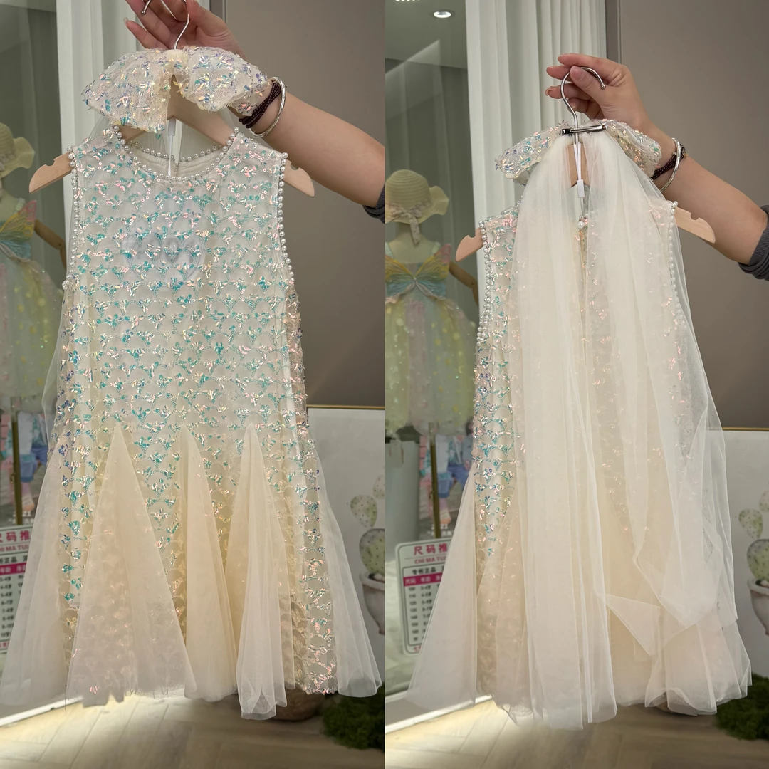 【NN】AYJ250089公主亮款片鱼尾裙生日纱裙