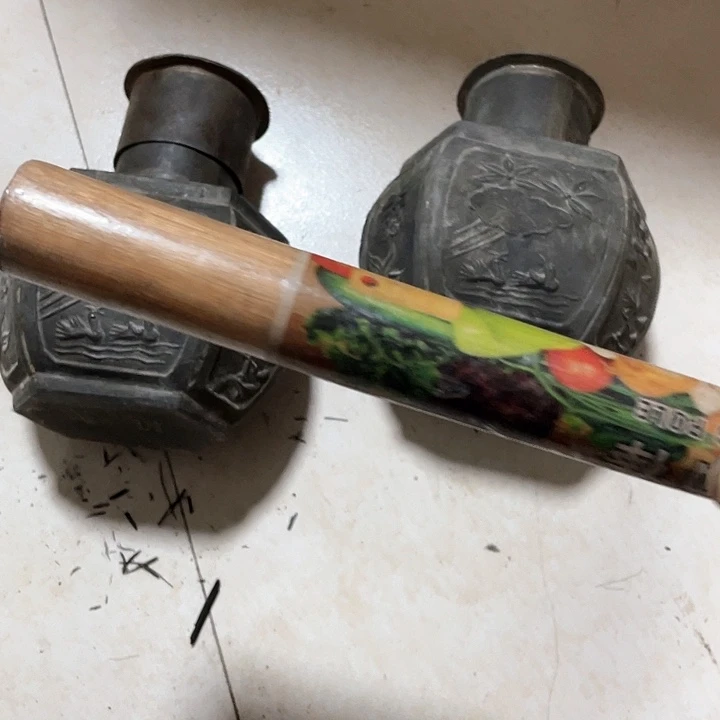 香榧木f****3木头的杂件一对