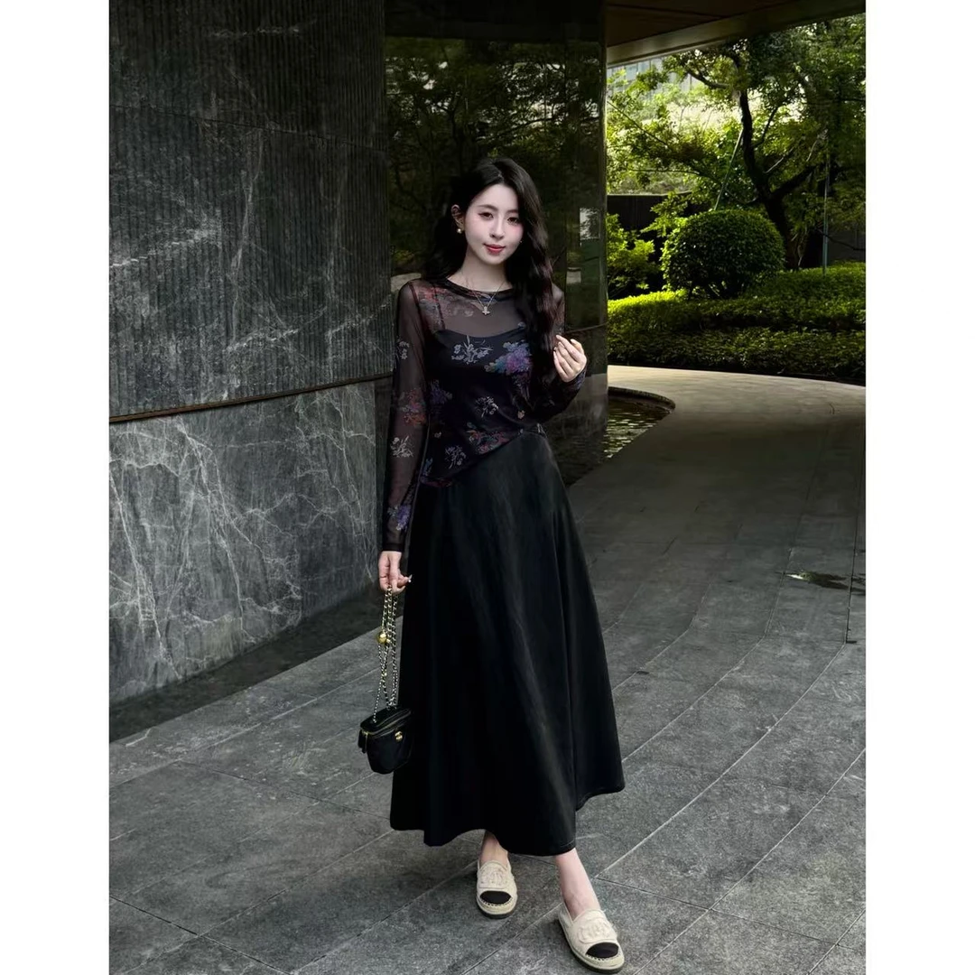 YUANLIANSU/圆脸酥【梦夏玫珑】别致圆领罩衫+美背两件套女装上衣