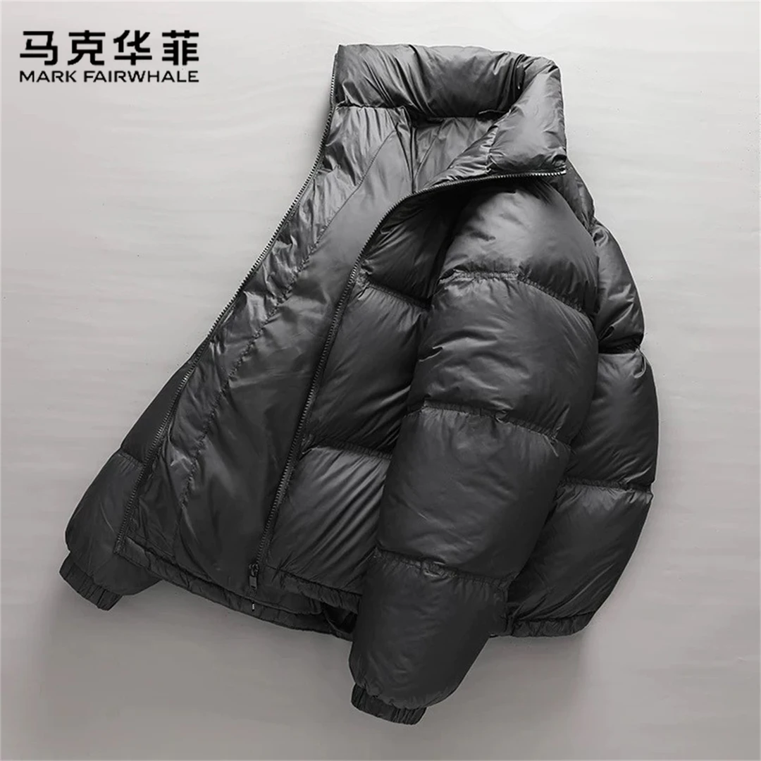 马克华菲美式冬季立领羽绒服面包服男款加厚防寒冬天外套情侣袄子