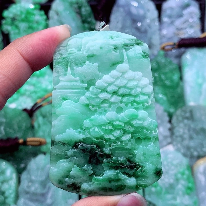 翡翠未镶嵌吊坠(不含链)