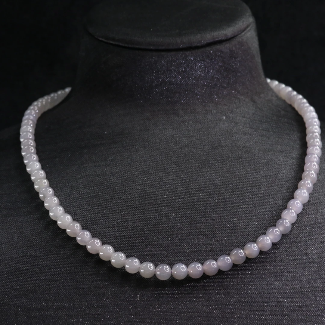 7和田玉烟紫项链/501141上海嘉禾拍卖