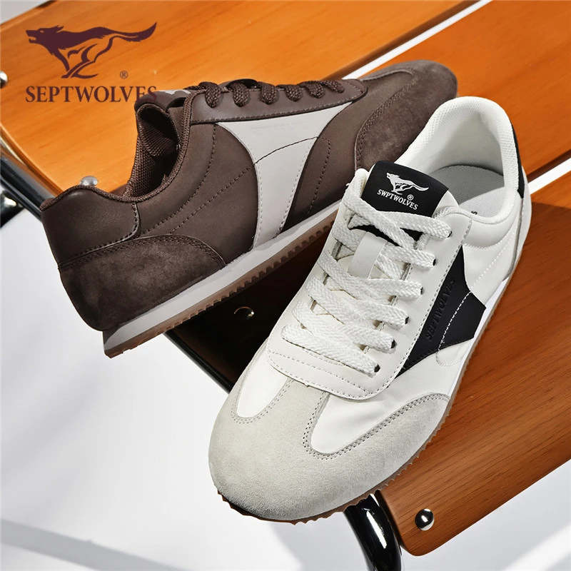 七匹狼2025新款平底百搭板鞋男夏轻便运动休闲鞋学生德训鞋9895