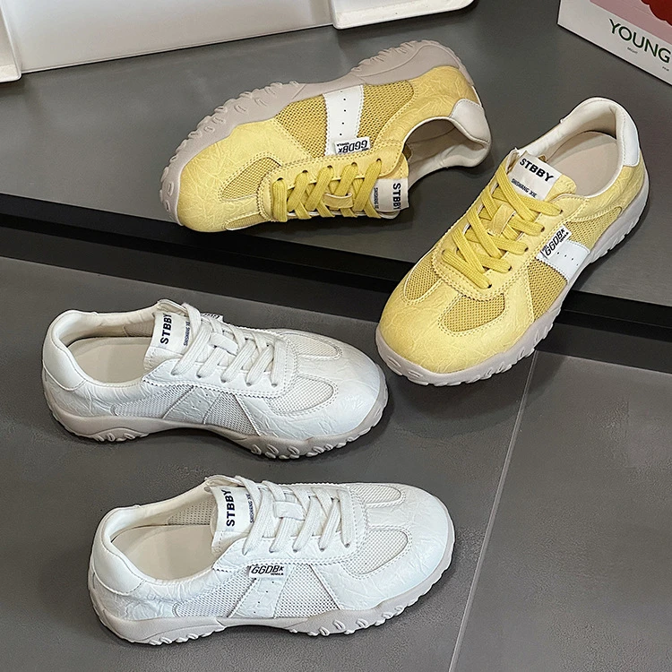 复古德训鞋女2025年春夏季新款韩版舒适阿甘鞋百搭透气运动休闲鞋