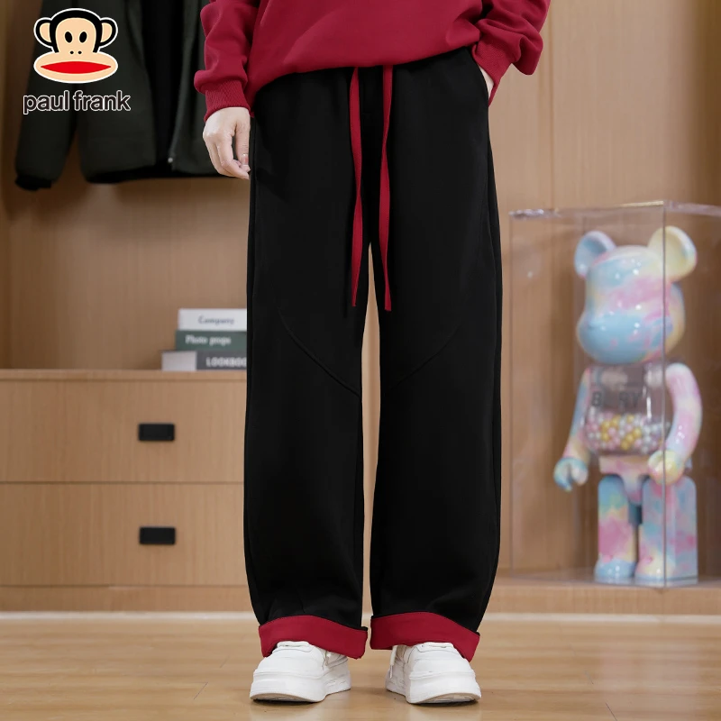 paul frank/大嘴猴2025春季新款男士百搭直筒裤休闲宽松潮流时尚