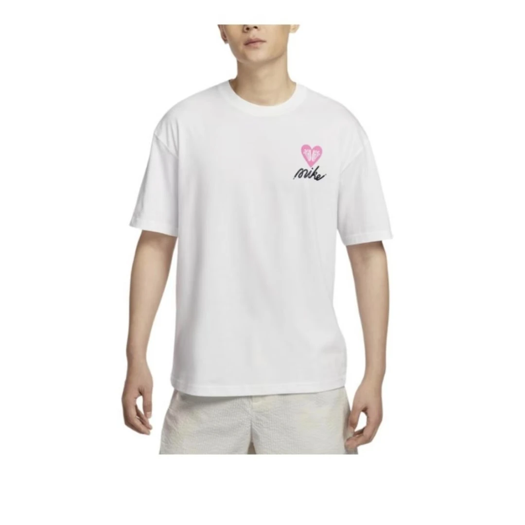 NIKE/耐克男女情人节限定款M90 OCVDAY针织无领短T恤HJ0585100