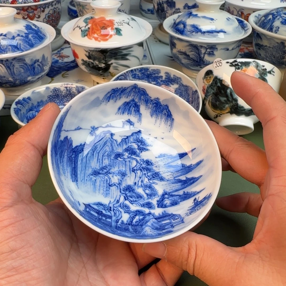 陶纯手工纯手绘茶具，351