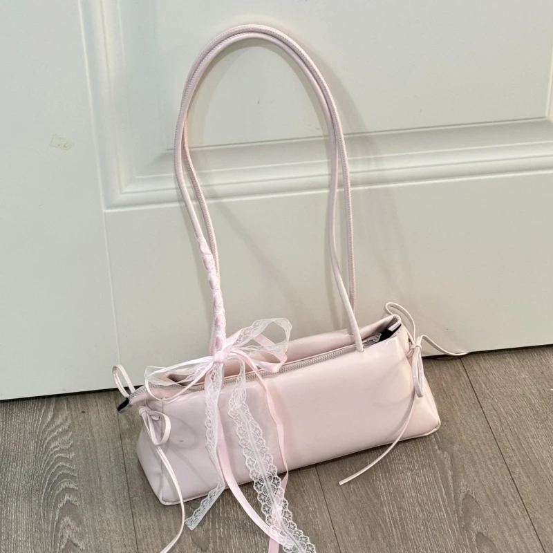 张张包早春韩系温柔感单肩腋下法棍包～送丝带028